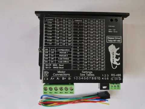 Tstep-087-485 Stepper Driver, output current 1.2 - 7.0 A