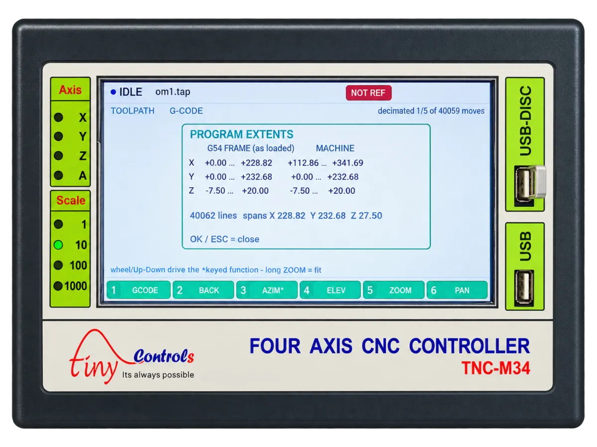 4 Axes CNC Controller — TNC-M34
