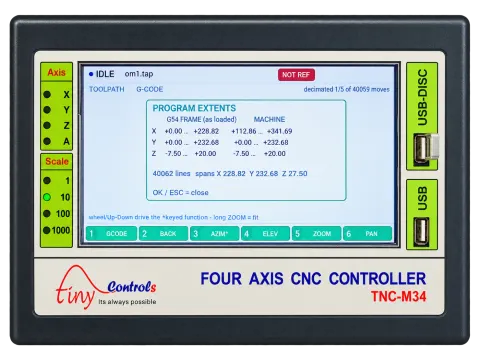 4 Axes CNC Controller — TNC-M34