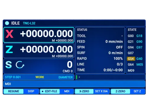TNC-L32 : Two Axis CNC Lathe Controller
