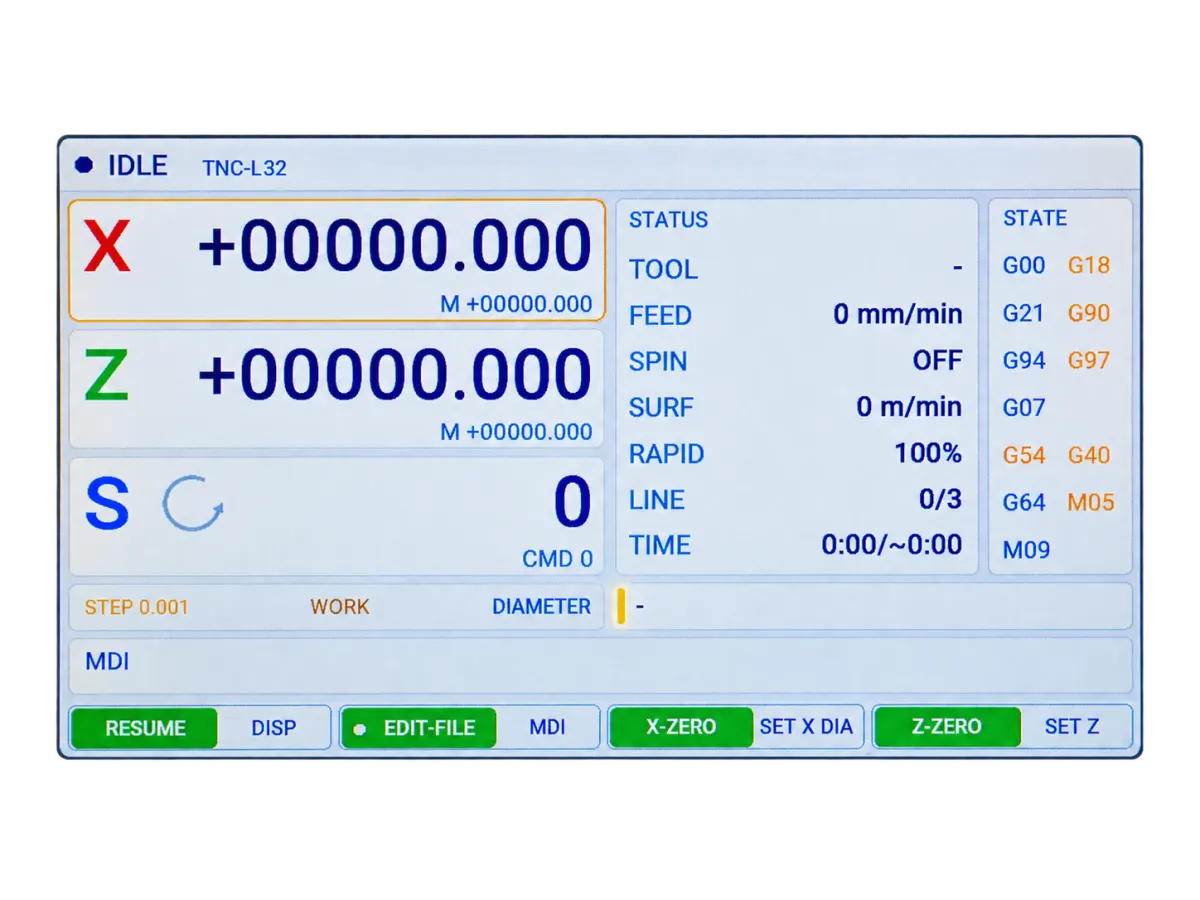 TNC-L32 : Two Axis CNC Lathe Controller