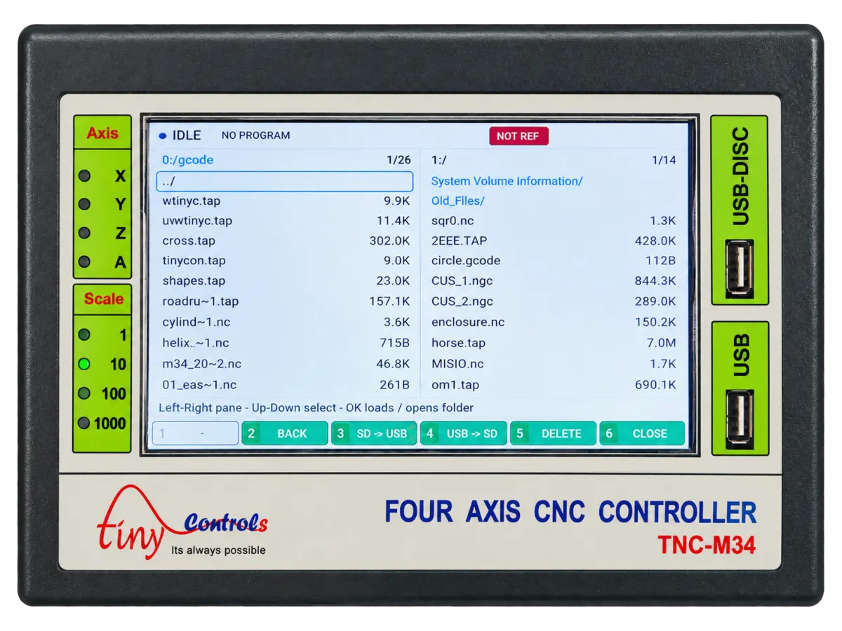 4 Axes CNC Controller — TNC-M34