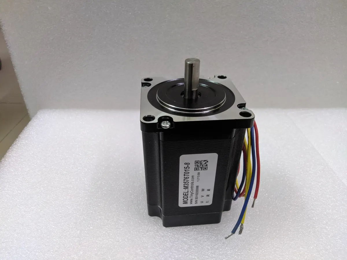 M3576T015-8 three-phase stepper motor, NEMA 23 57mm flange, six lead wires — additional view